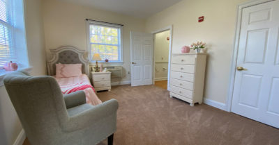Private room at the assisted living facilities