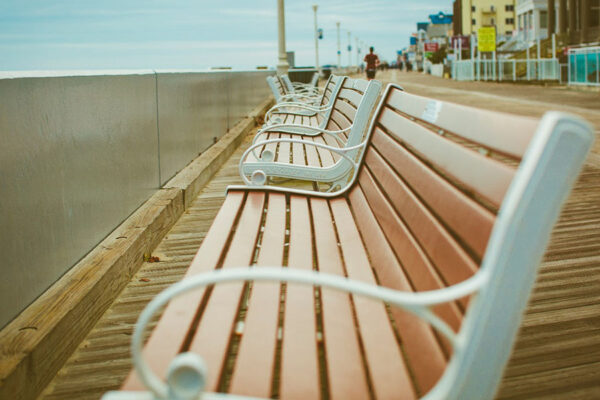 Seniors like to take a walk on the Ocean City boardwalk, one of the many senior-friendly attractions